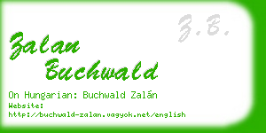 zalan buchwald business card